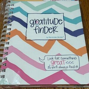 NEW Reminder Binder Gratitude Finder Journal Planner Spiral Notebook *Chevi